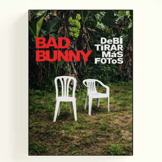 Bad Bunny Chair Poster