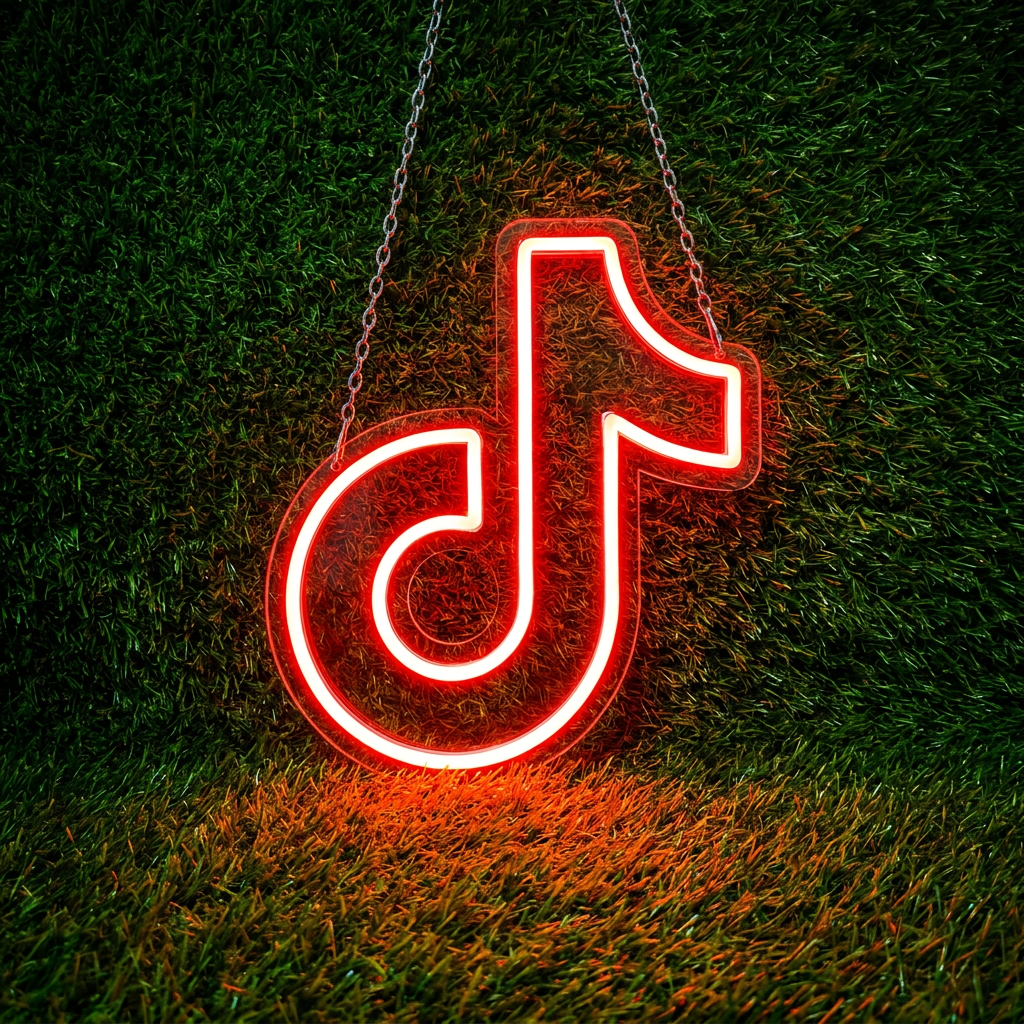 Tiktok Logo Neon Sign