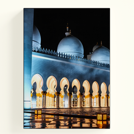 Blue Mosque Night Poster
