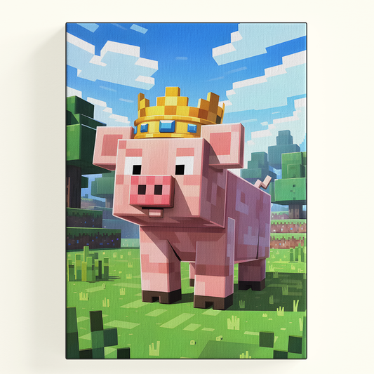 Minecraft Pig Poster