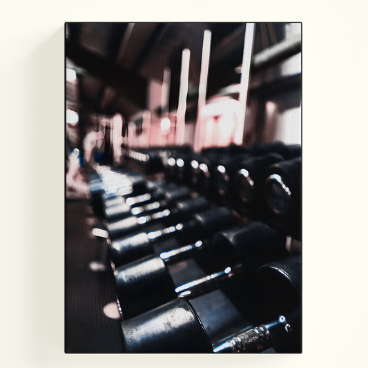 Dark Gym Weights Poster