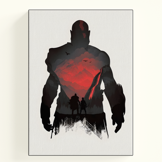 Dark Warrior Silhouette Poster