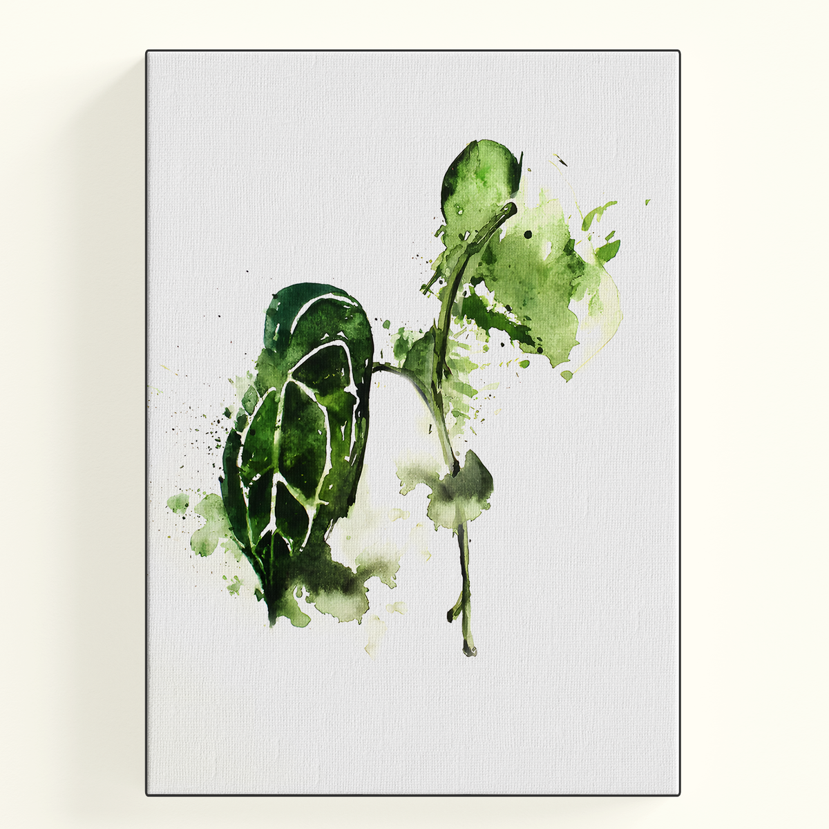 Watercolor Single Leaf Poster