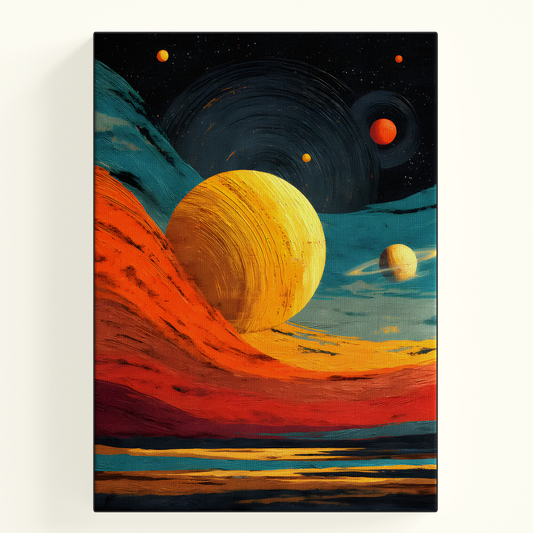 Abstract Planet Swirl Poster