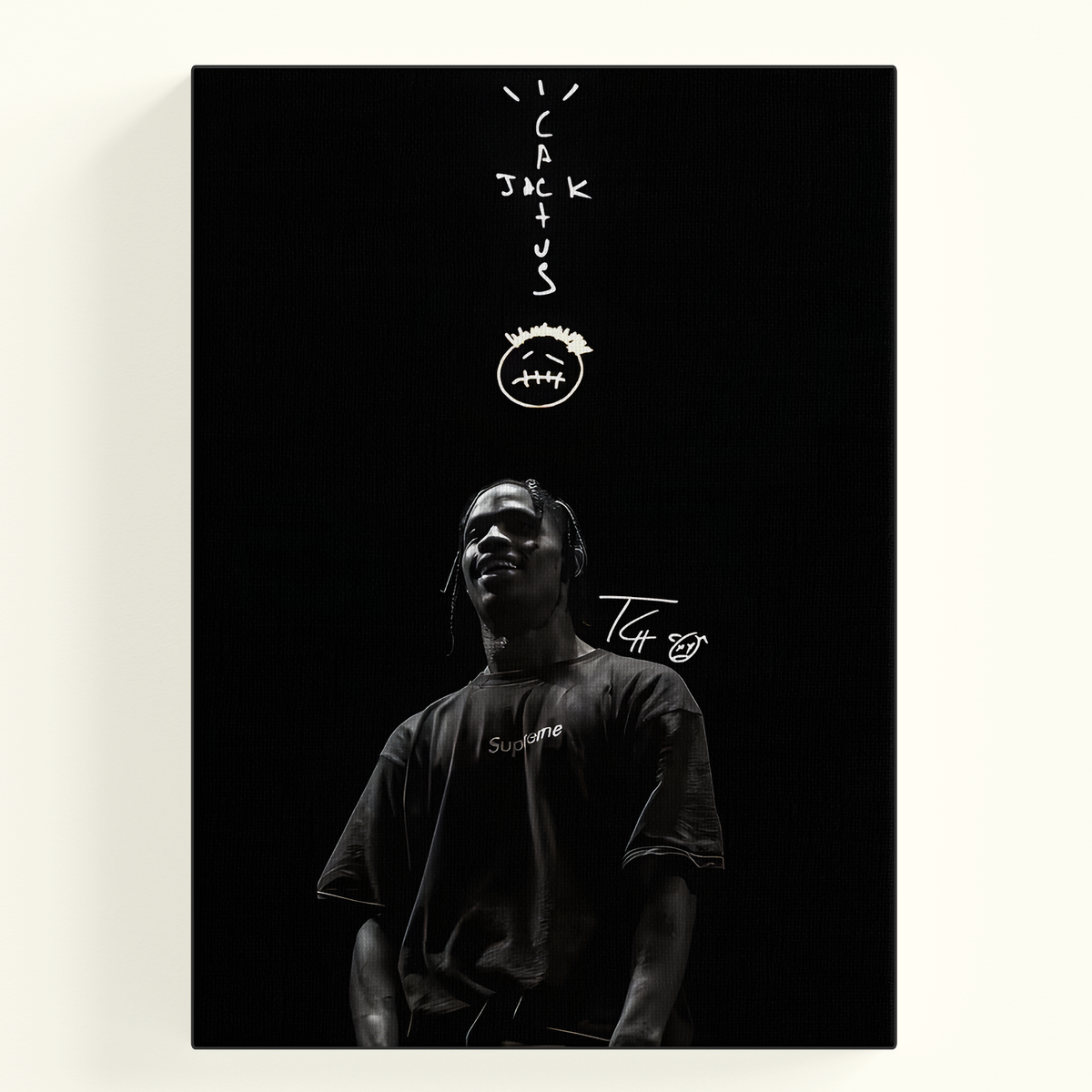 Black and White Travis Scott Album Poster