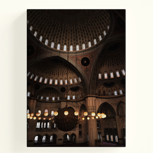 Mosque Interior Arches Poster