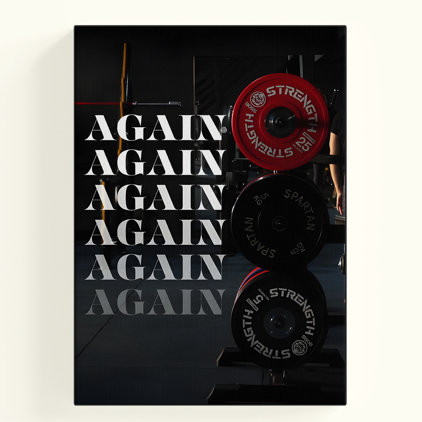 Red Dumbbell Again Poster