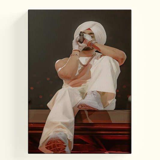 Diljit Dosanjh White Poster