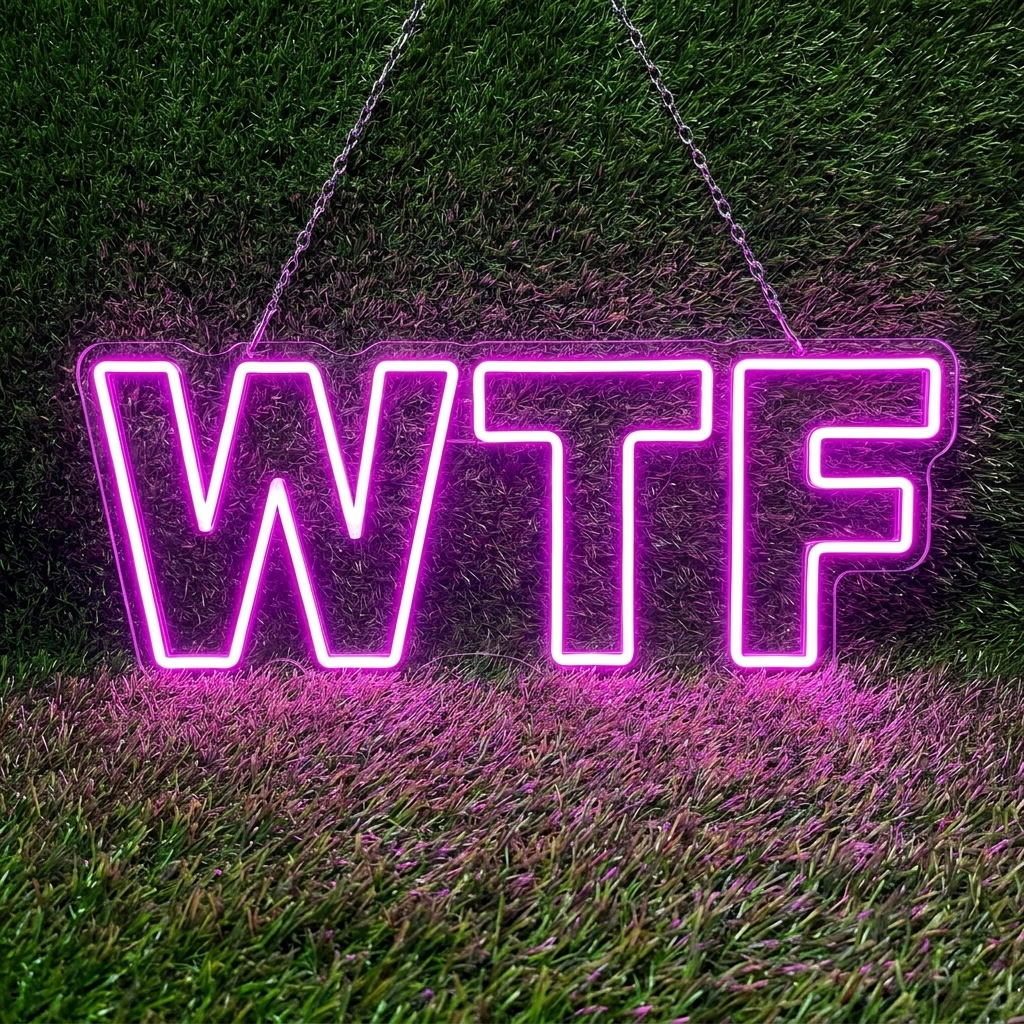 WTF* Neon Sign