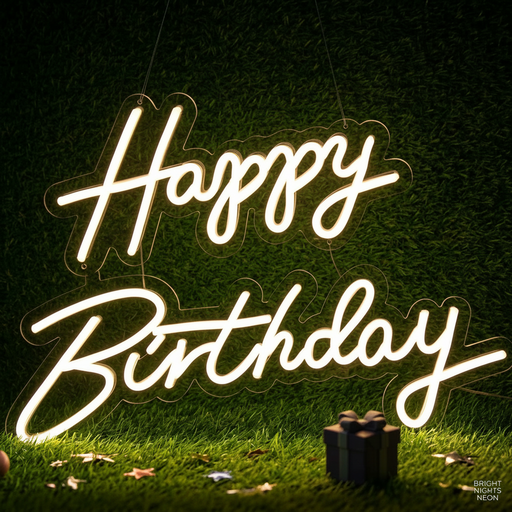 Happy Birthday Neon Sign