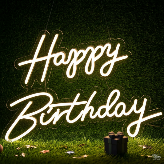 Happy Birthday Neon Sign
