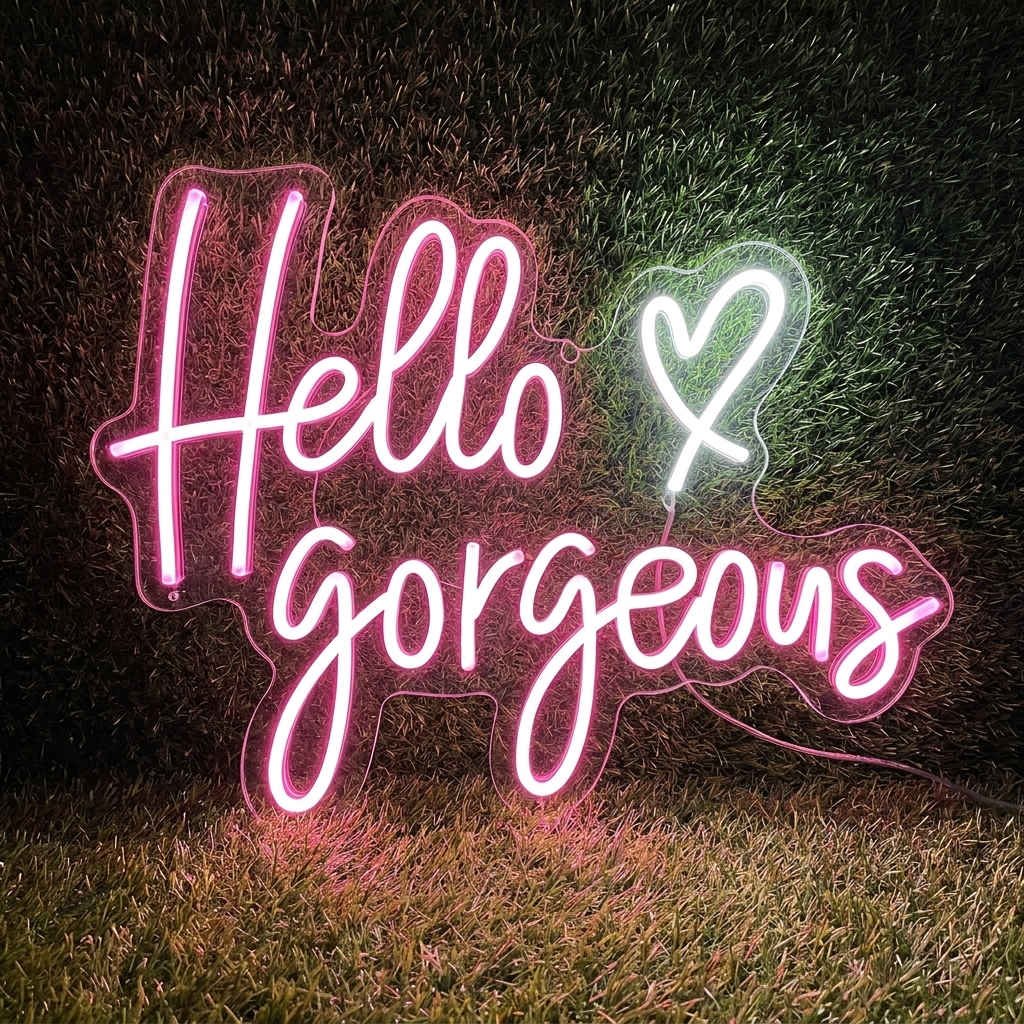Hello Gorgeous Neon Sign