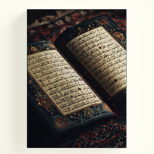 Open Quran Illustration Poster