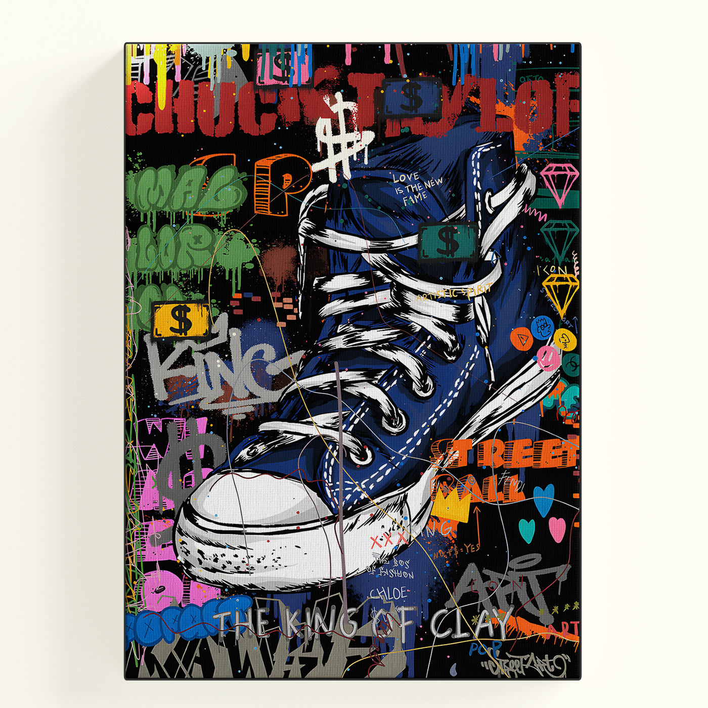 Sneaker Graffiti Art Poster