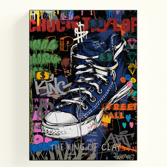 Sneaker Graffiti Art Poster