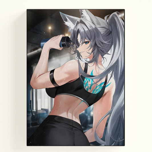 Anime Female Fighter Poster