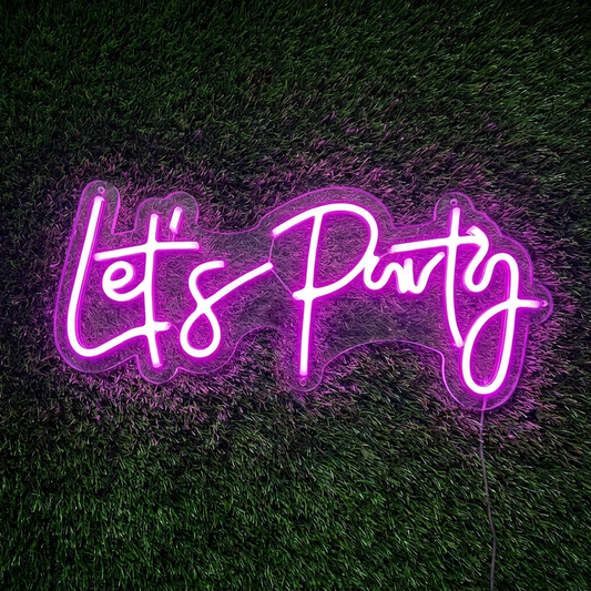 Lets Party Neon Sign