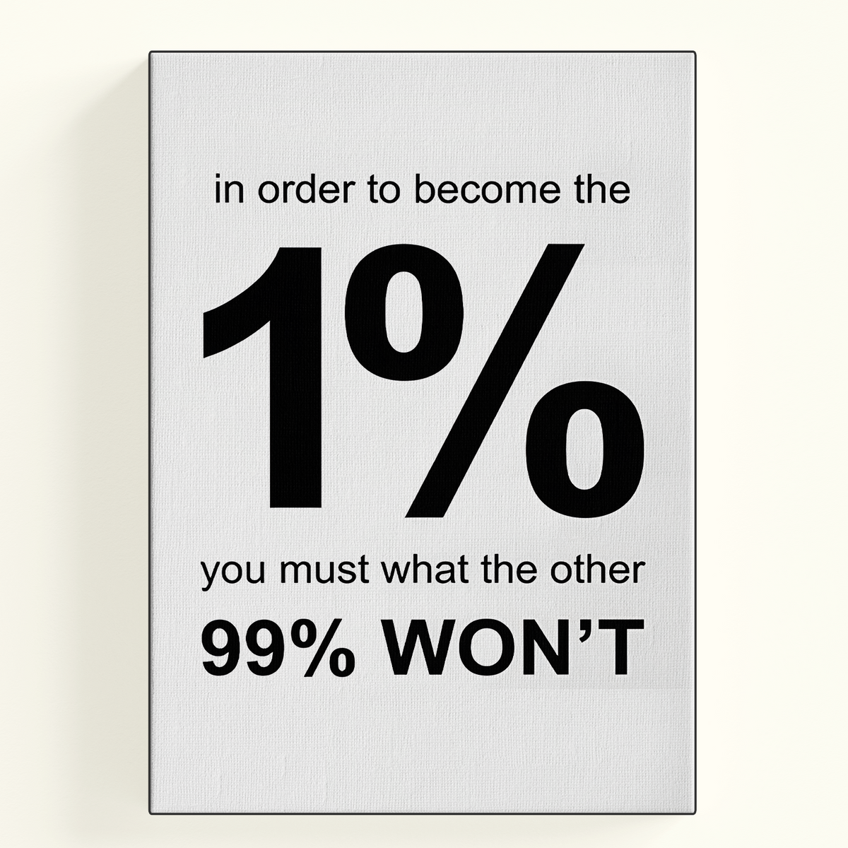 1% Motivation