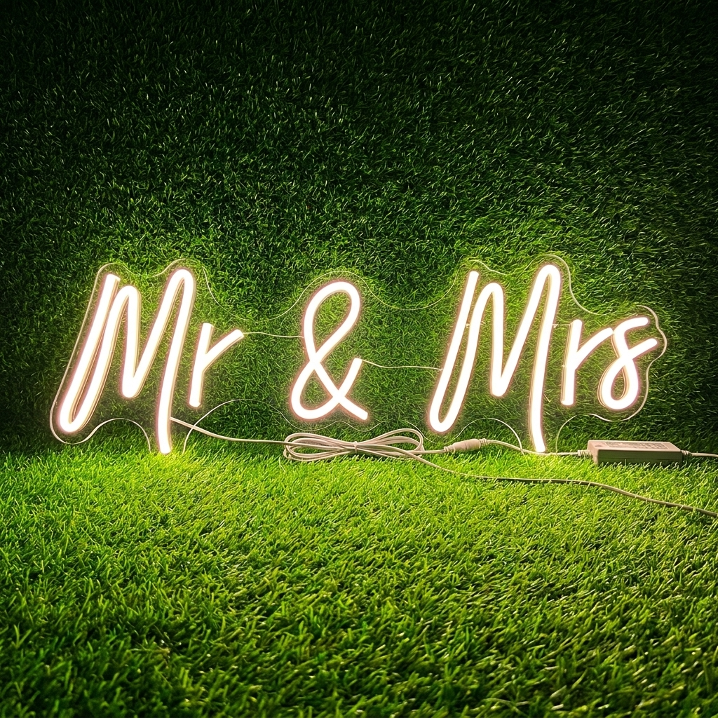 Mr. and Mrs. Neon Sign