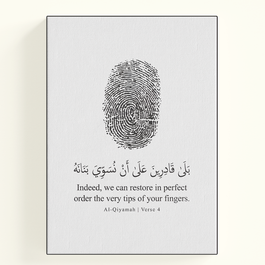 Fingerprint Arabic Text Poster