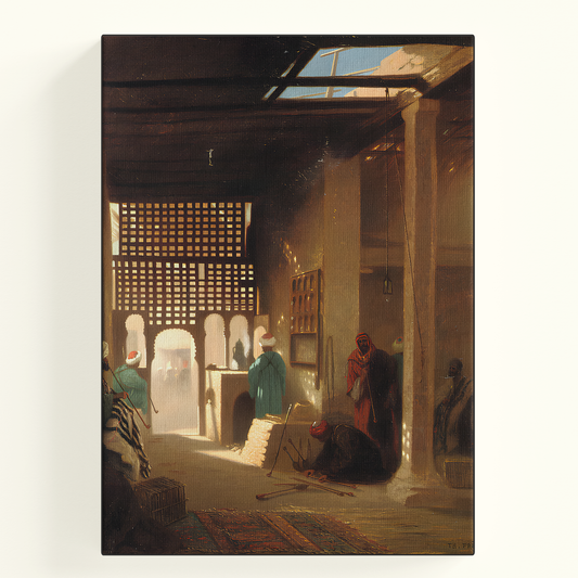 Vintage Street Scene Painting Poster