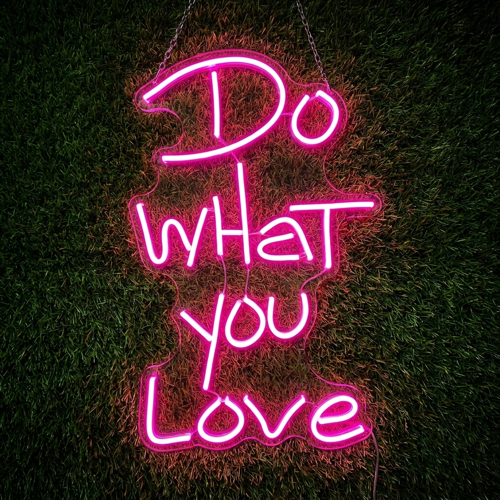 Do What You Love Motivational Neon Sign