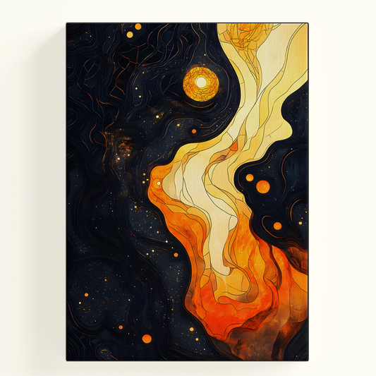 Abstract Galaxy Swirl Poster