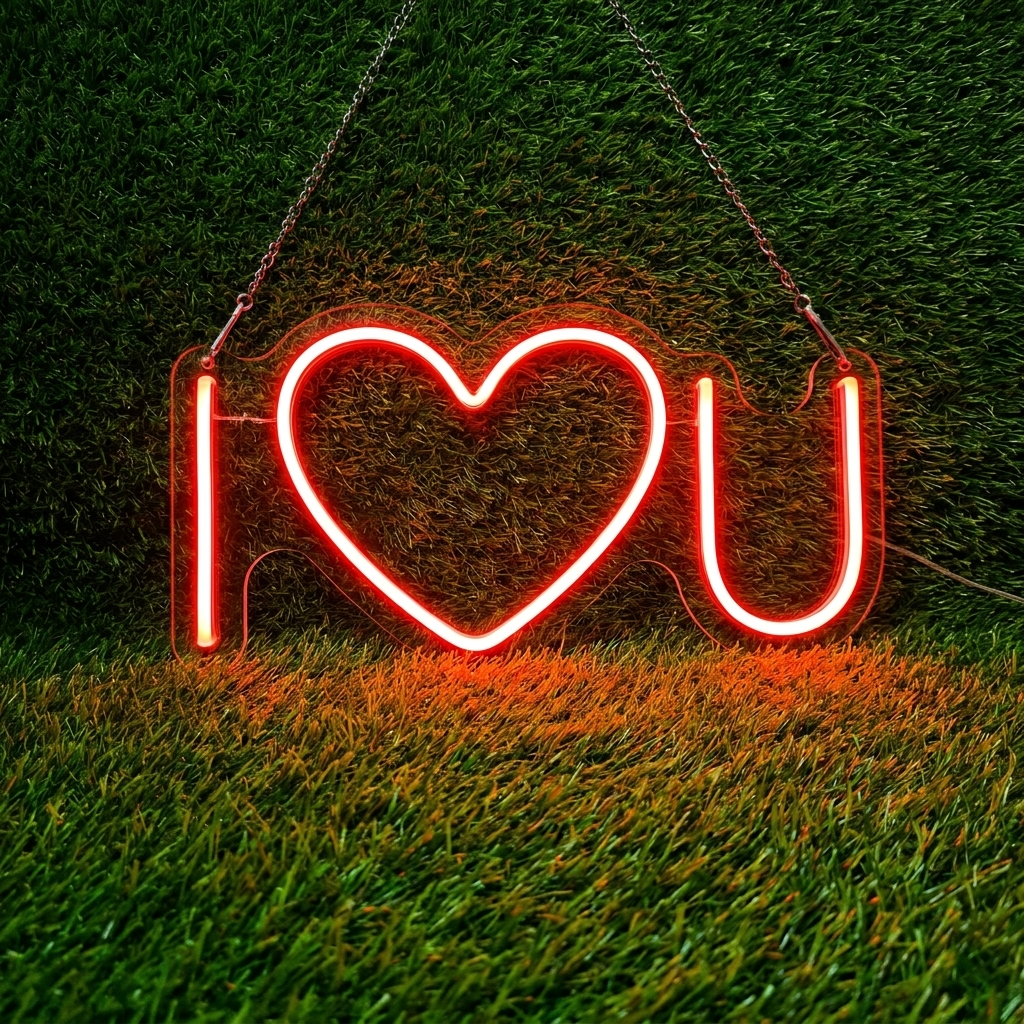 I Love U Neon Sign