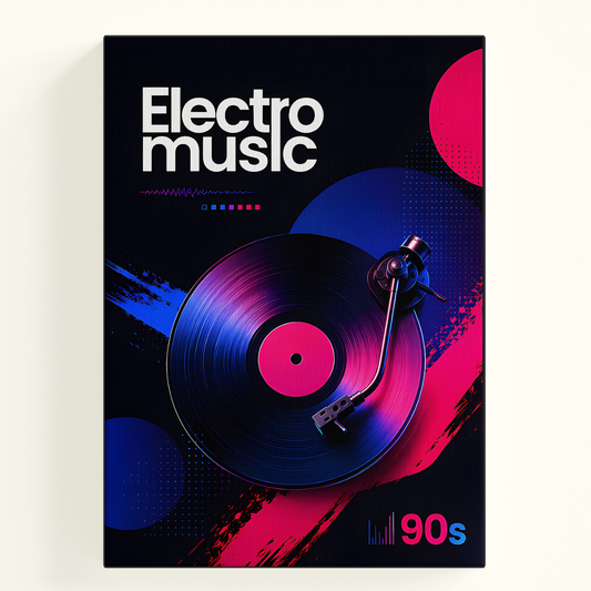 Electro Music Vinyl Poster