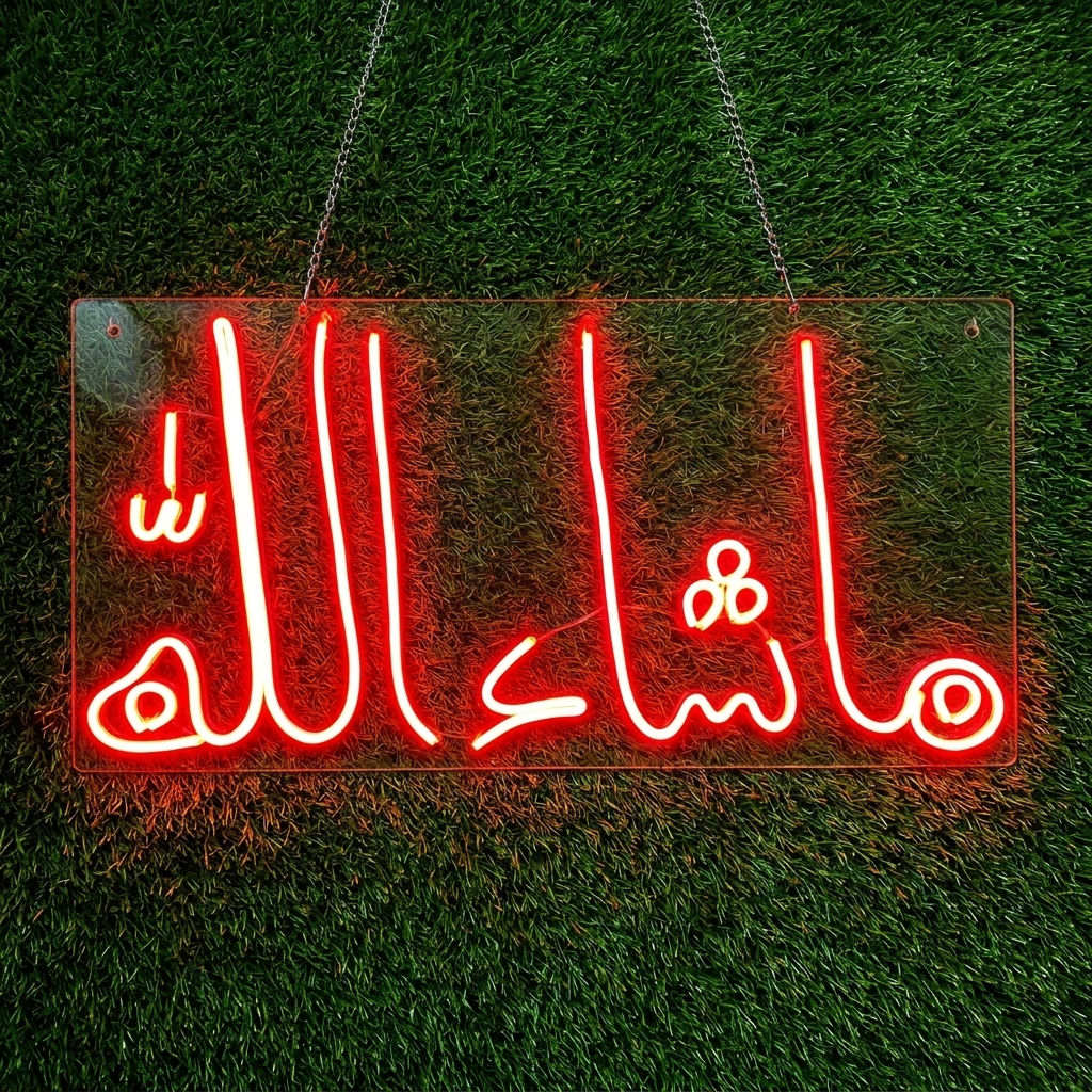 MaShaAllah (Urdu) Islamic Glowing Neon Sign