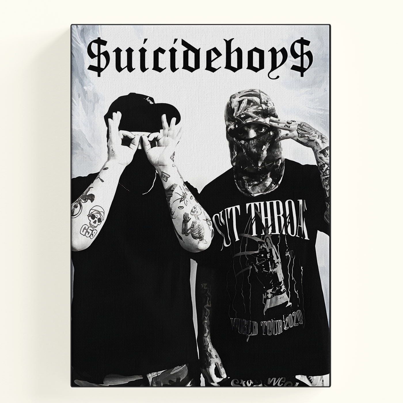 NF Black and White Poster