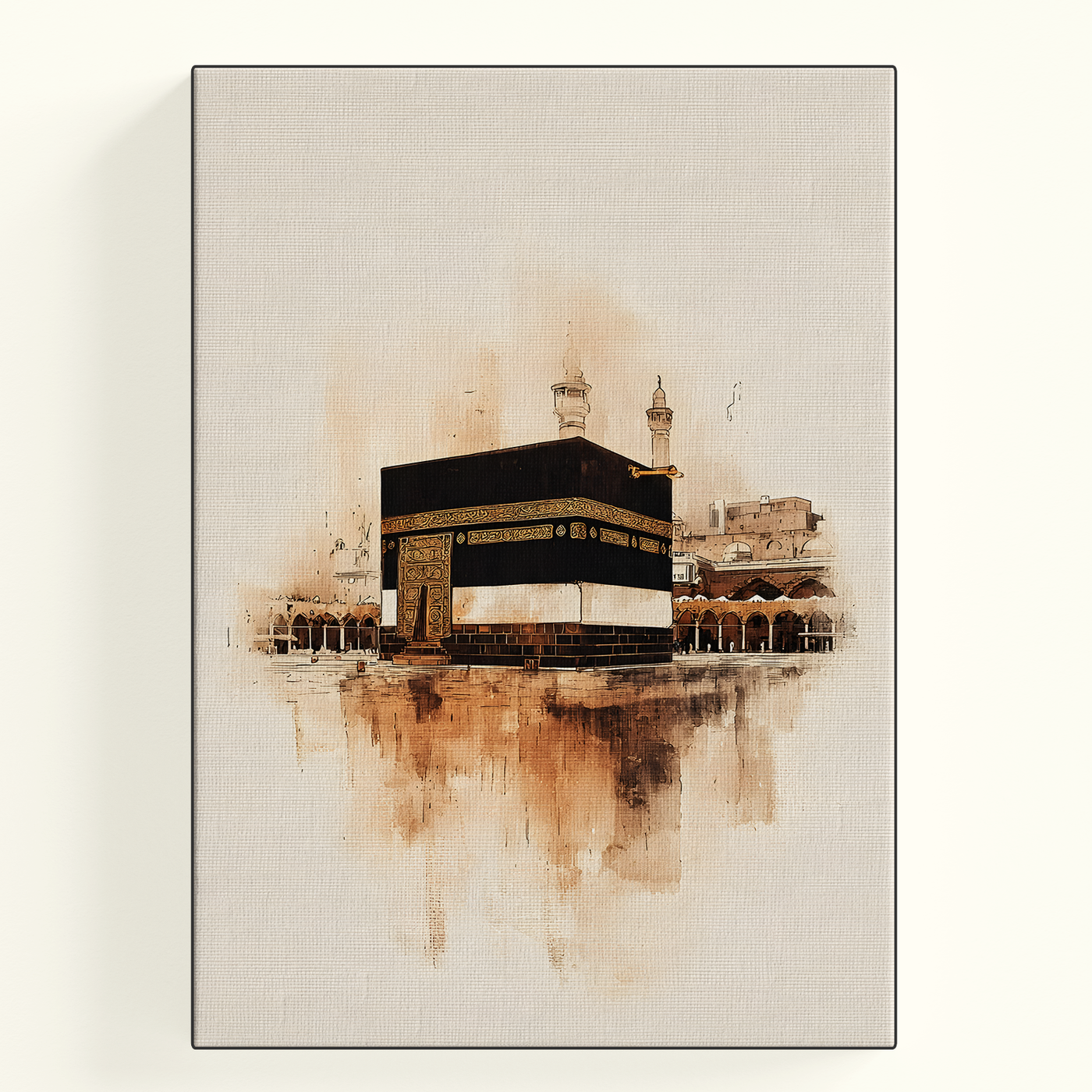 Kaaba Desert Sepia Poster