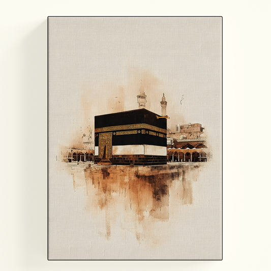 Kaaba Desert Sepia Poster