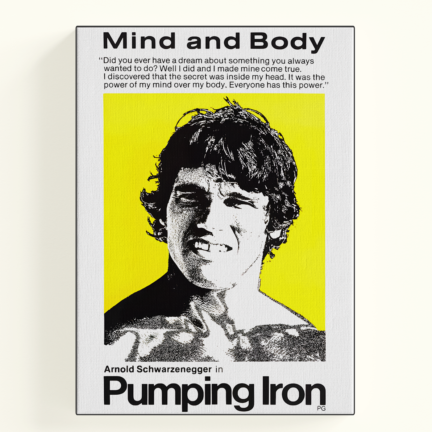 Mind and Body Arnold Schwarzenegger Poster