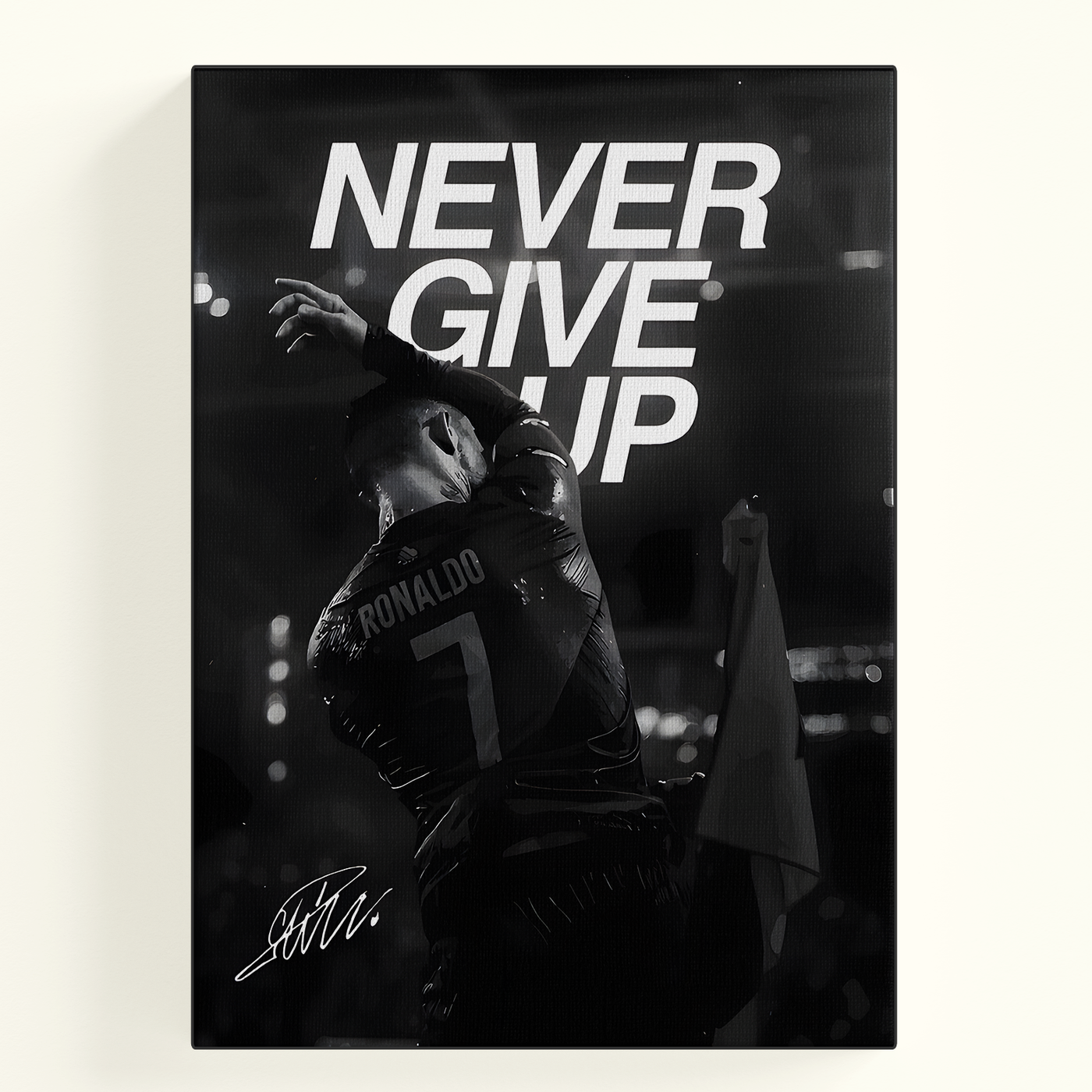 Never Give Up Ronaldo Poster