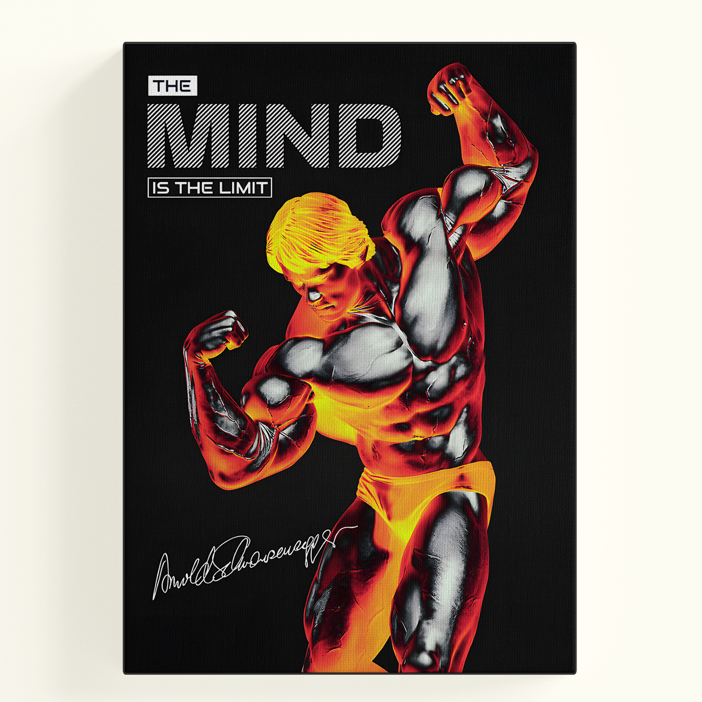 Colorful Arnold Schwarzenegger Pop Art Poster