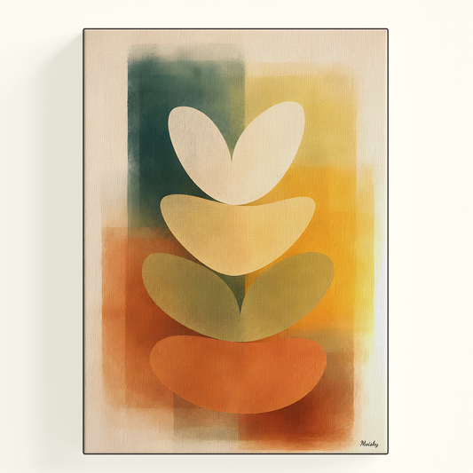 Abstract Balance Leaf Poster