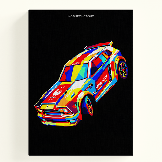 Colorful Graffiti Car Poster