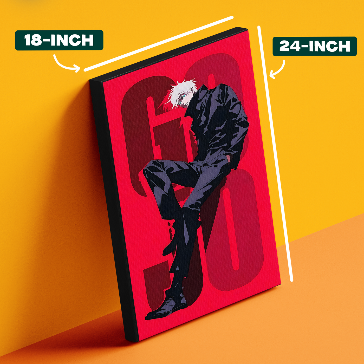 Gojo Red Silhouette Poster