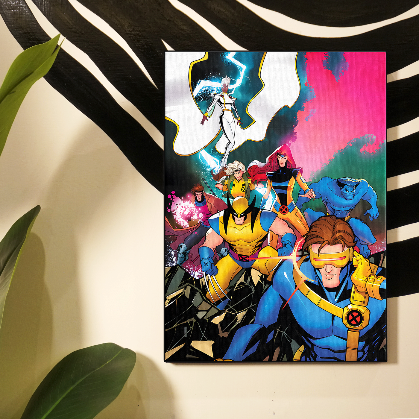 Colorful X-Men Style Hero Group Poster