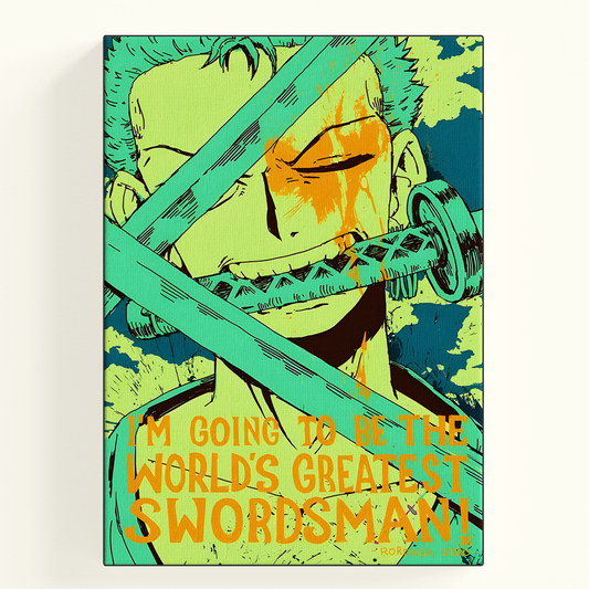 One piece Zoro Worlds greatest swordsman Poster