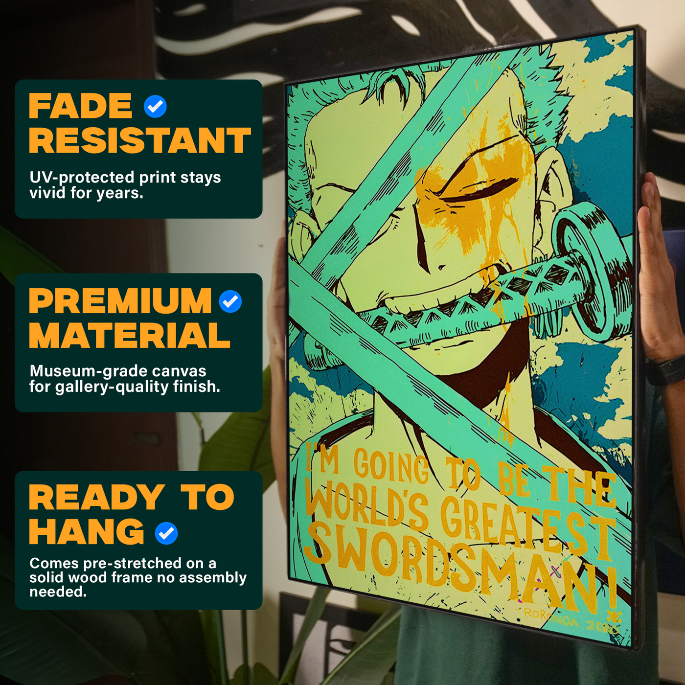 One piece Zoro Worlds greatest swordsman Poster