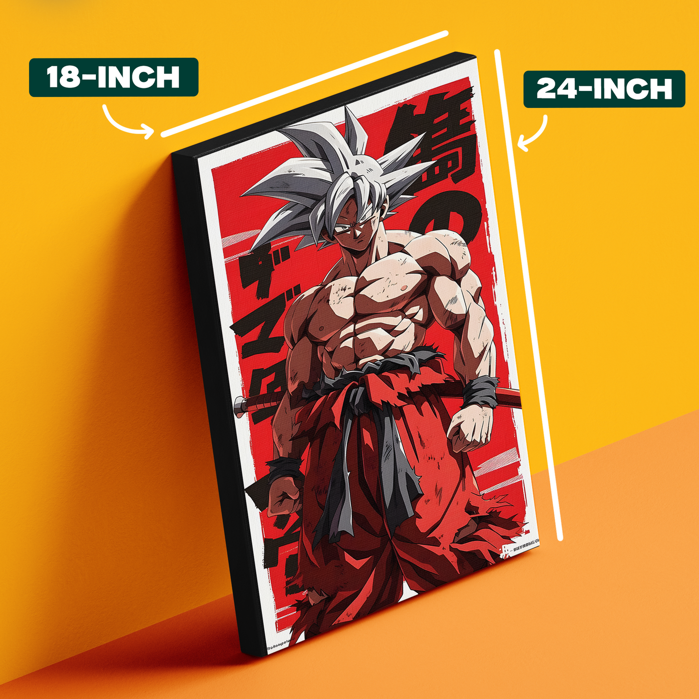 Red Goku Fighting Poster