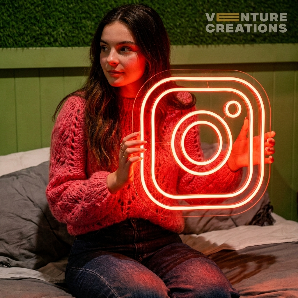 Instagram Logo Neon Sign