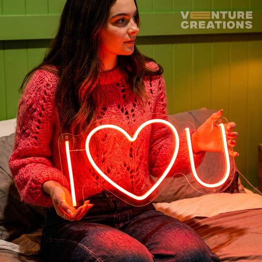 I Love U Neon Sign
