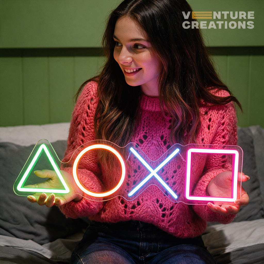 Playstation Gaming Neon Sign