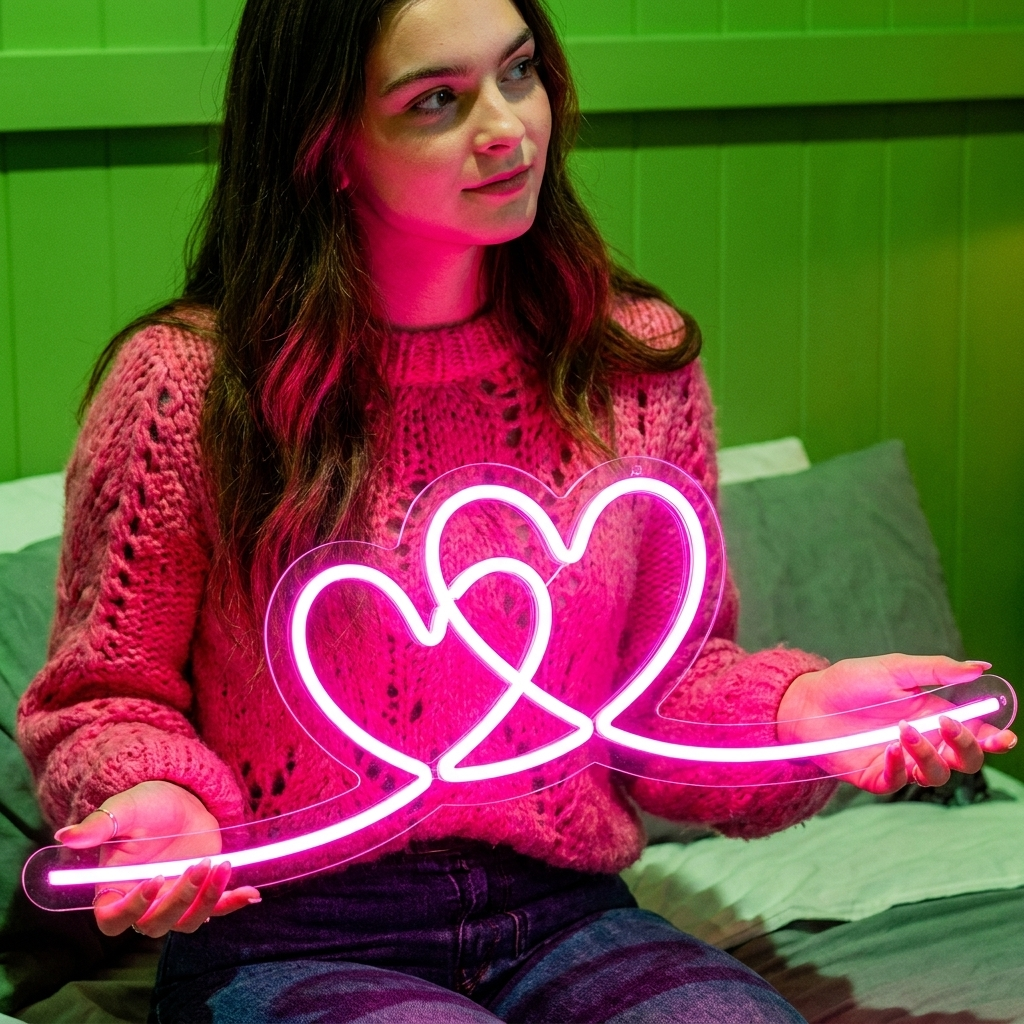 Couple Heart Neon Sign