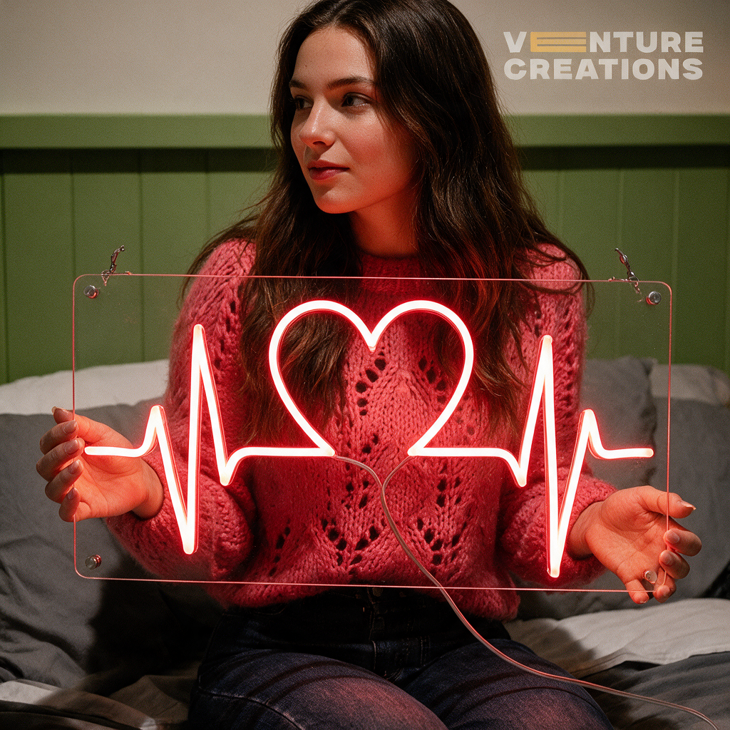 Love Heart Beat Neon Sign