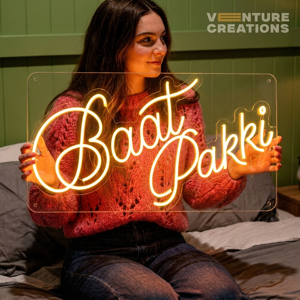 Baat Pakki Wedding Neon Sign