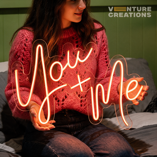 You & Me Neon Sign